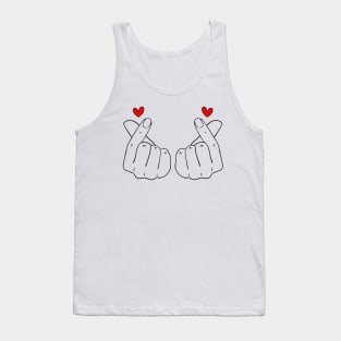 Double Finger Heart Tank Top